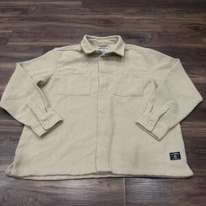 The Stronghold Jacket Mens 3XL Beige Textured Cotton Shirt Military Workwear